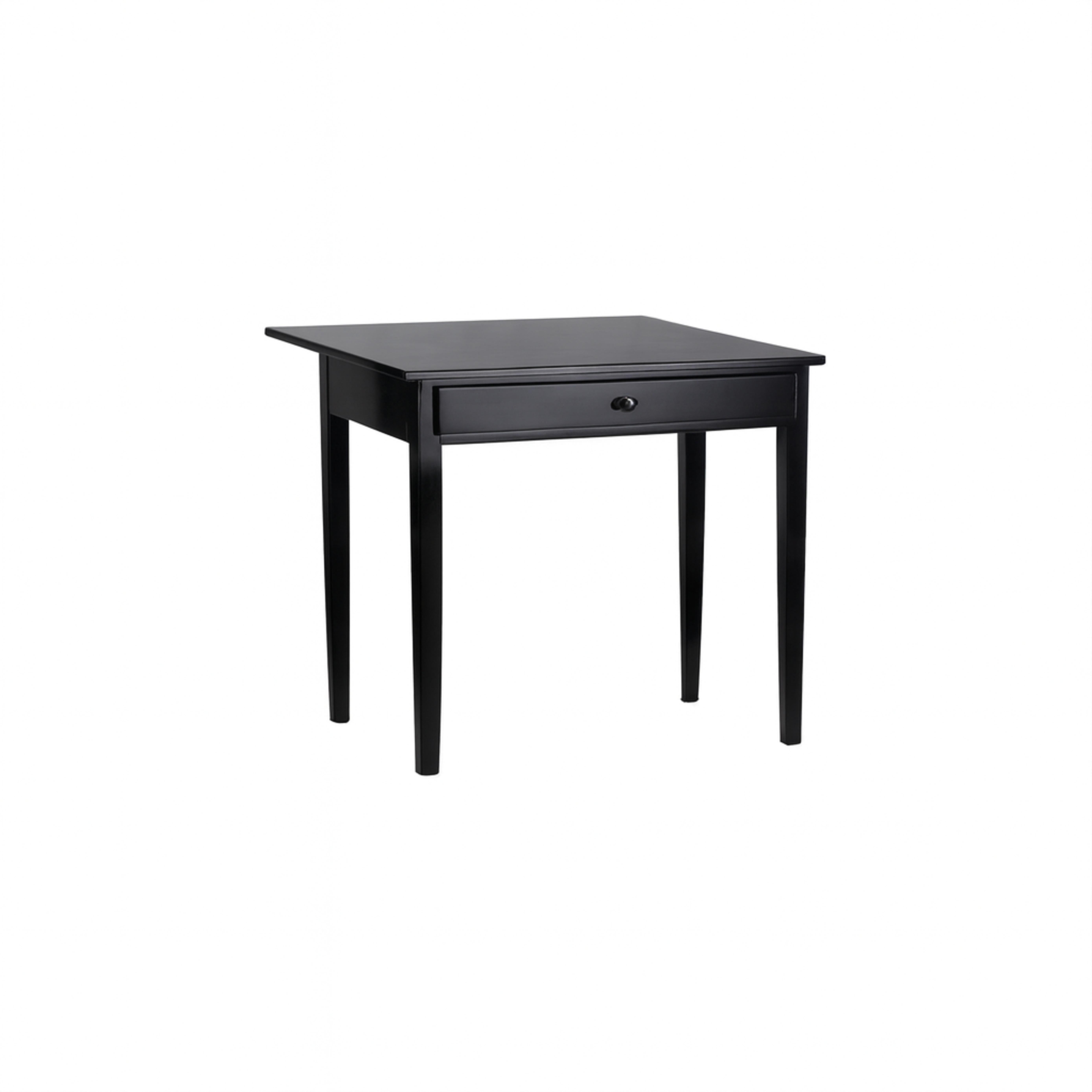 Walnut Drop Leaf Black Lacquer Table, 19th century For Sale