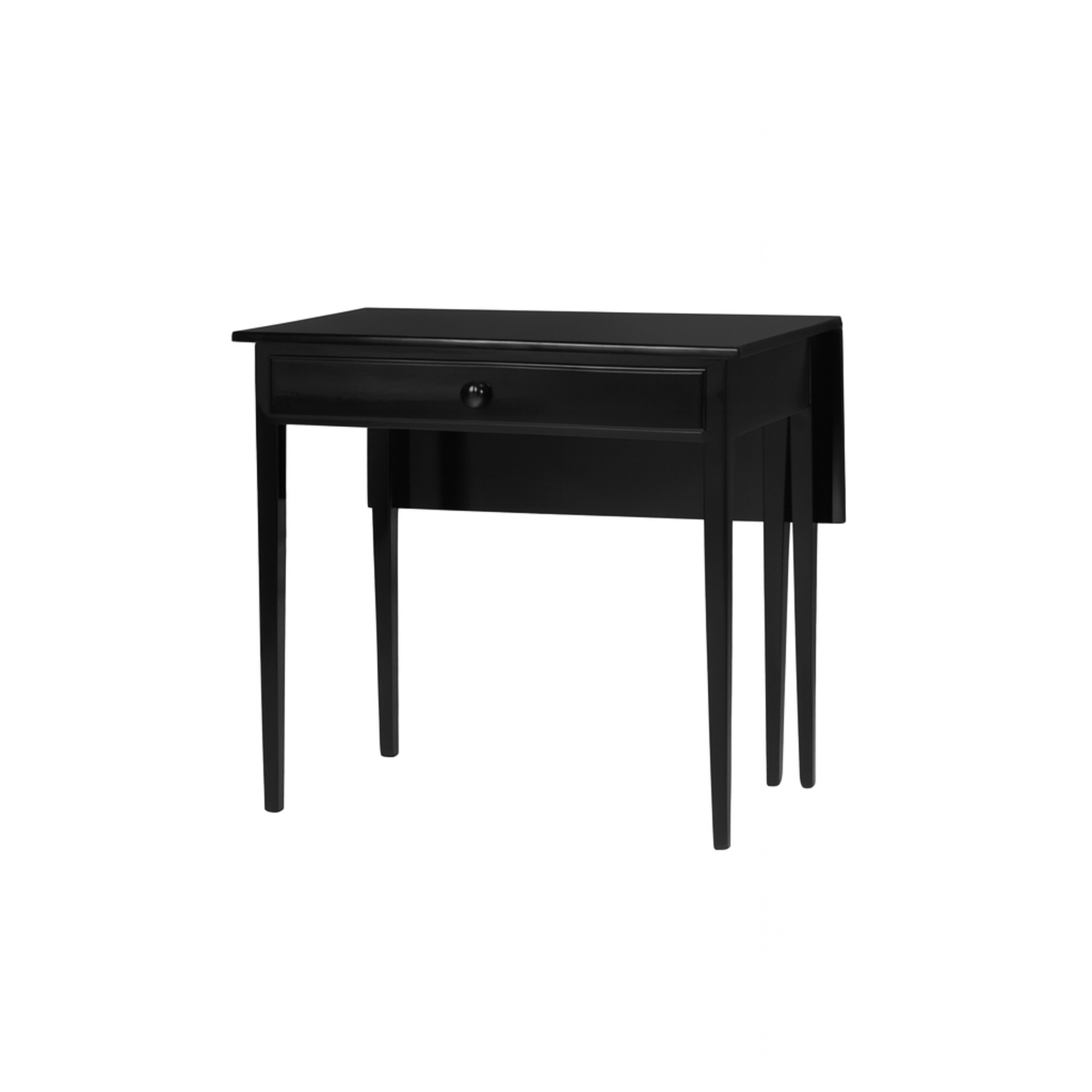 Drop Leaf Black Lacquer Table, 19th century For Sale 1