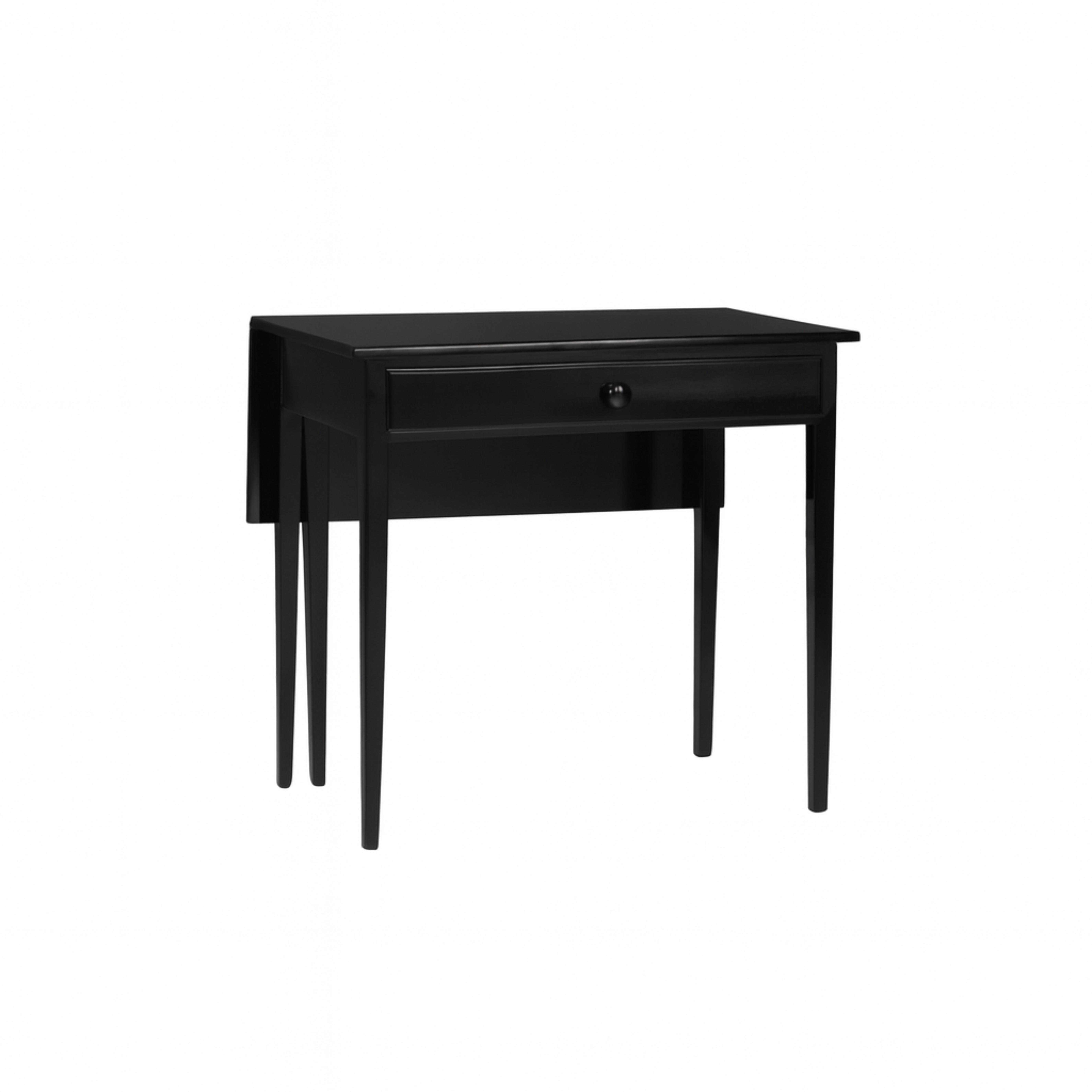 Drop Leaf Black Lacquer Table, 19th century For Sale 2