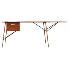 Drop leaf desk by Borge Mogensen for Søborg Mobelfabrik, Denmark 1950s