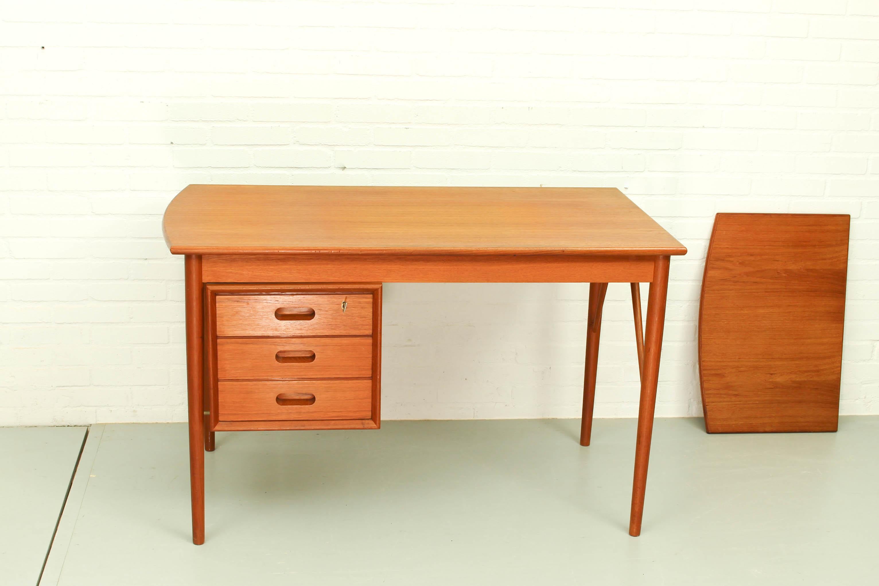 Danish Drop Leaf Desk by Erik Buch for Oddense Maskinsnedkeri AS, 1960s