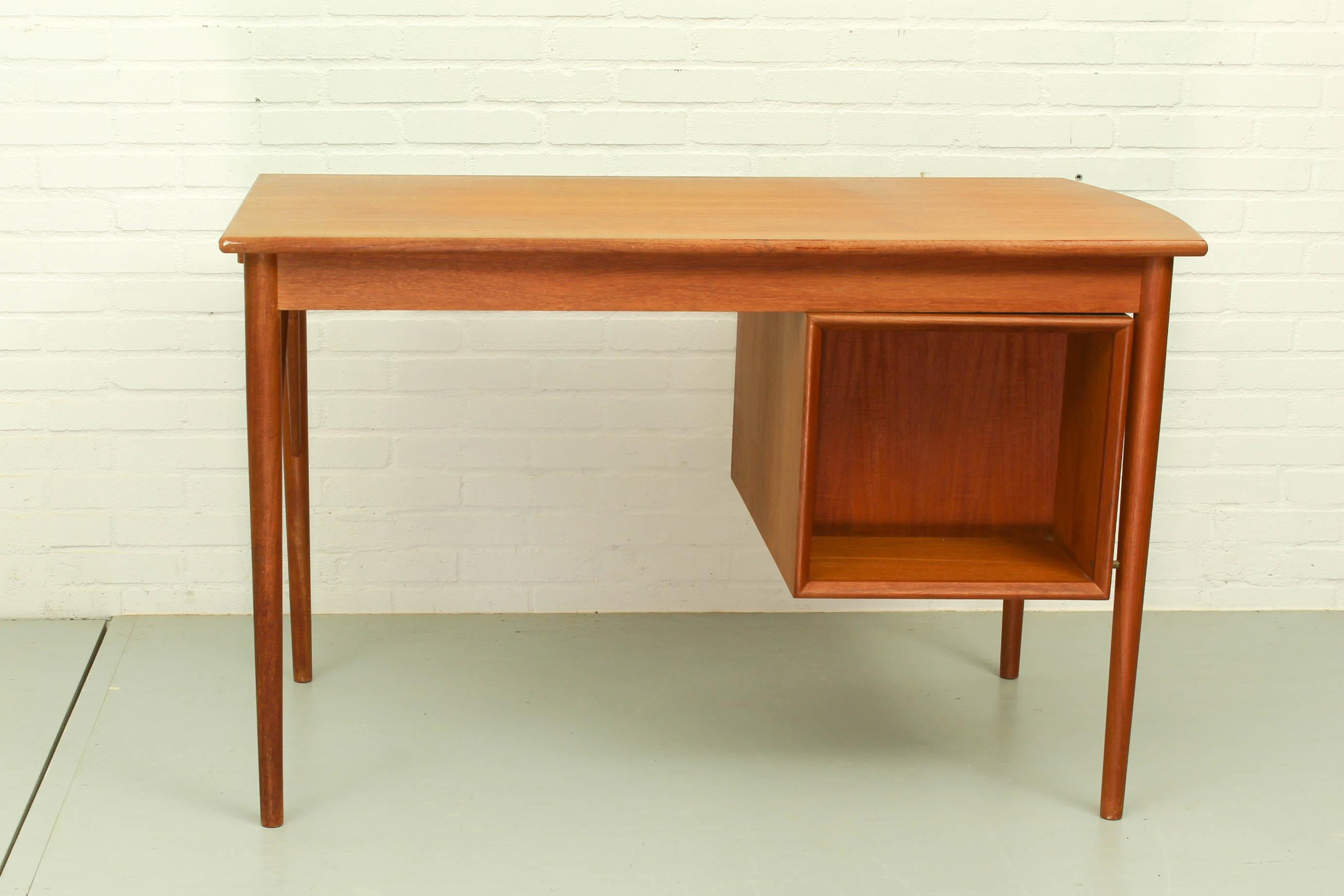 Teak Drop Leaf Desk by Erik Buch for Oddense Maskinsnedkeri AS, 1960s