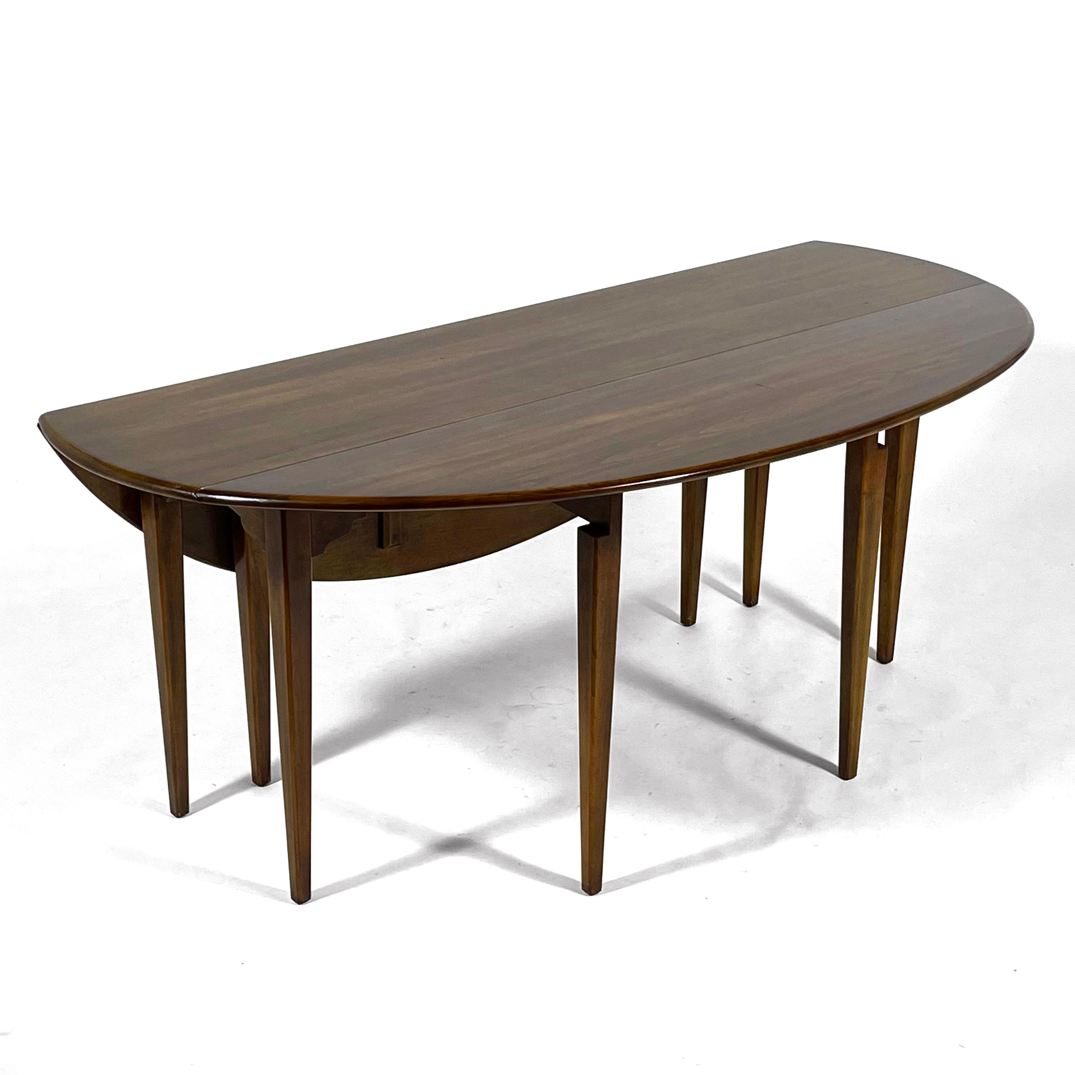 Bois Table de salle à manger/console à feuilles tombantes par Heritage Henredon en vente