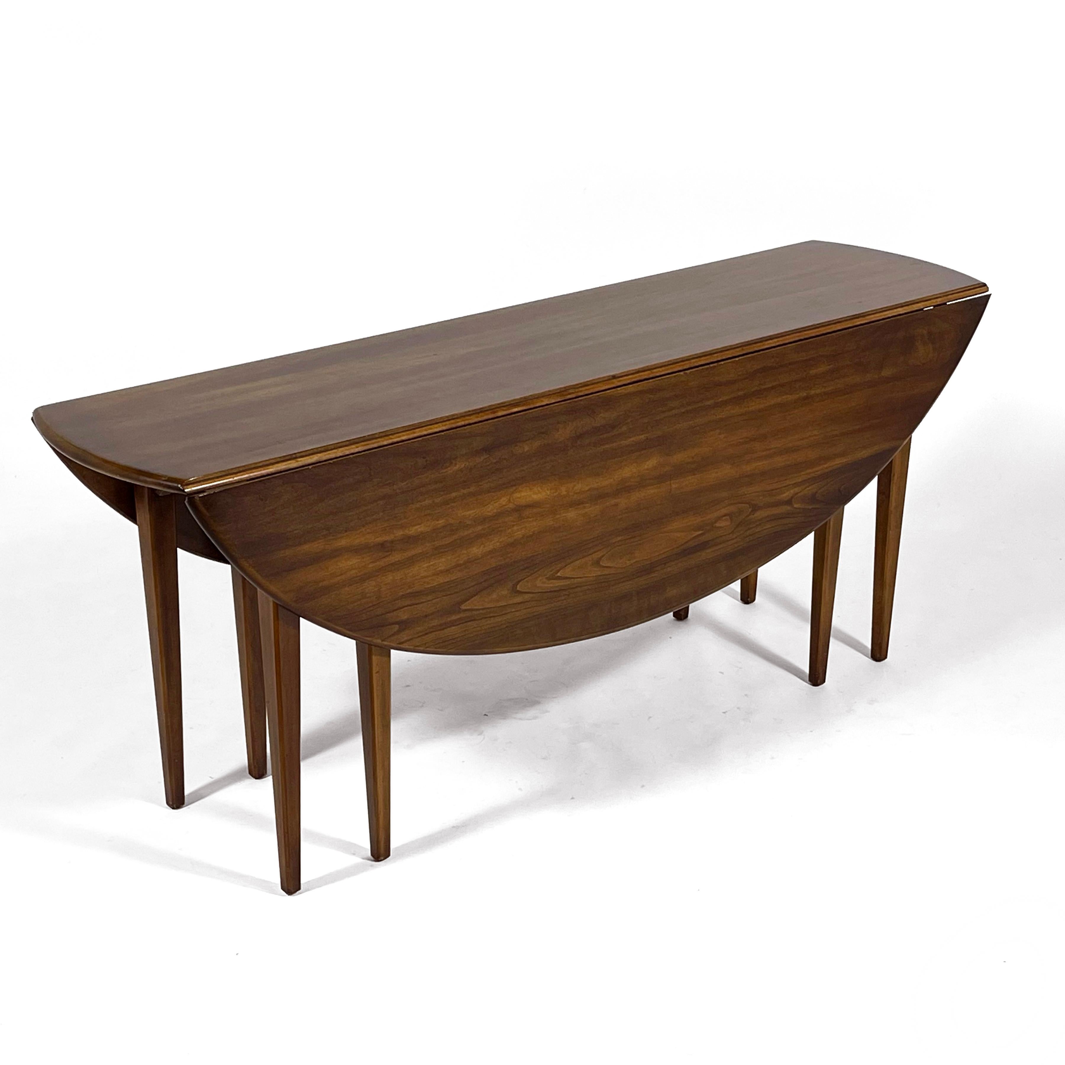 Table de salle à manger/console à feuilles tombantes par Heritage Henredon en vente 1