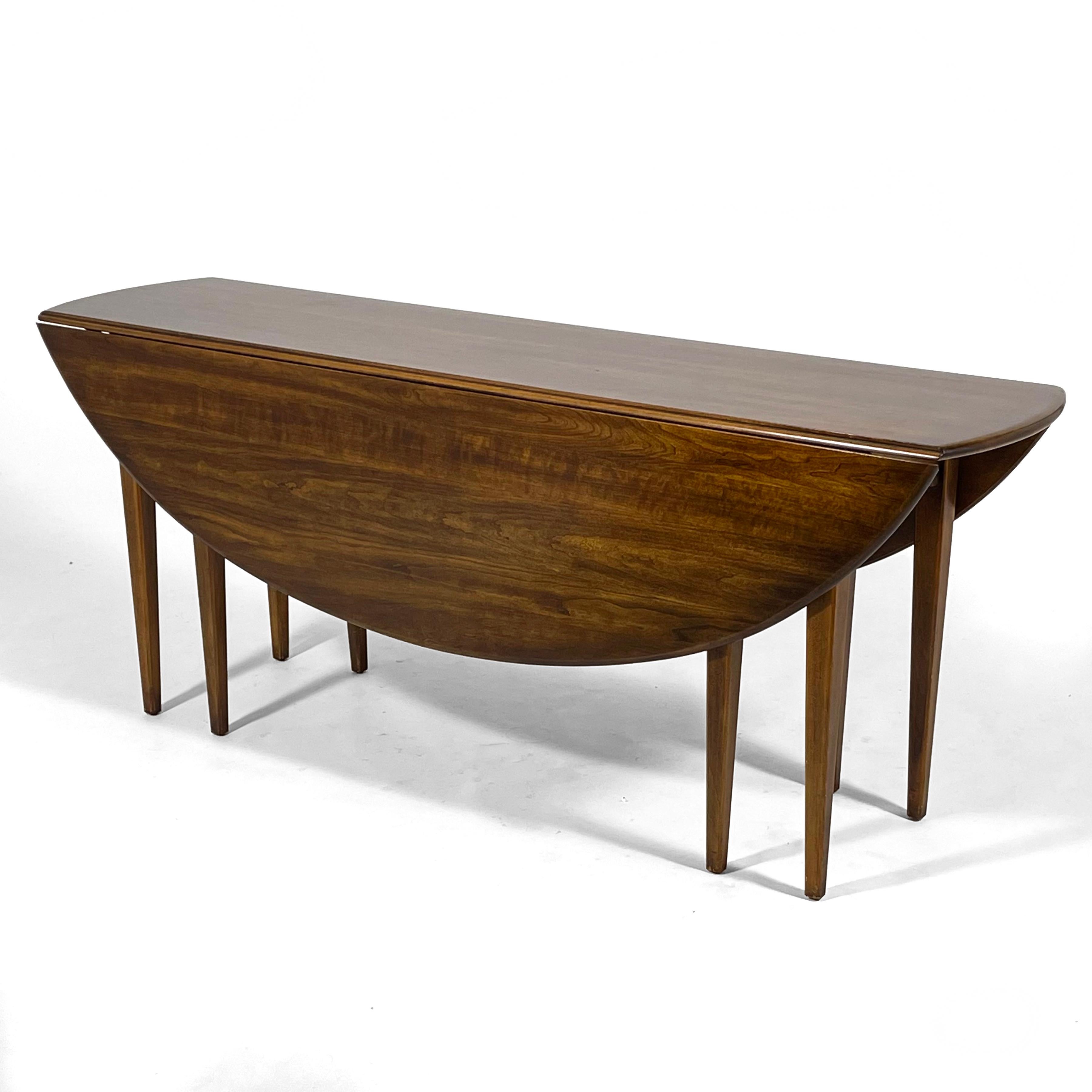 Table de salle à manger/console à feuilles tombantes par Heritage Henredon en vente 2