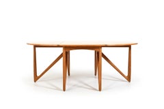 Tavolo da pranzo a ribalta di Niels Koefoed  Danimarca anni '60
