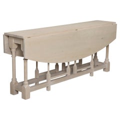 Drop-Leaf Dining Table Hand-Made in Chicago Available in any Dimension or Finish