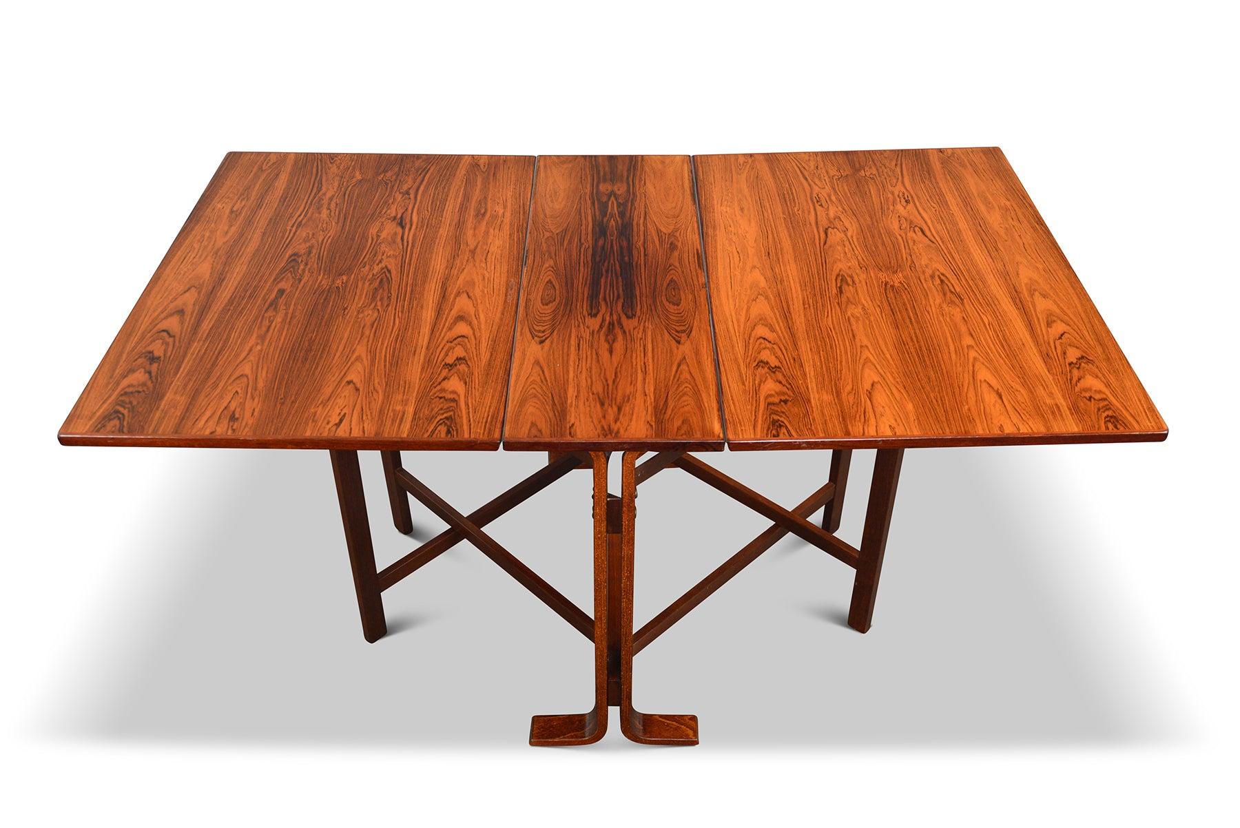 20th Century Drop Leaf Dining Table In Rosewood #1