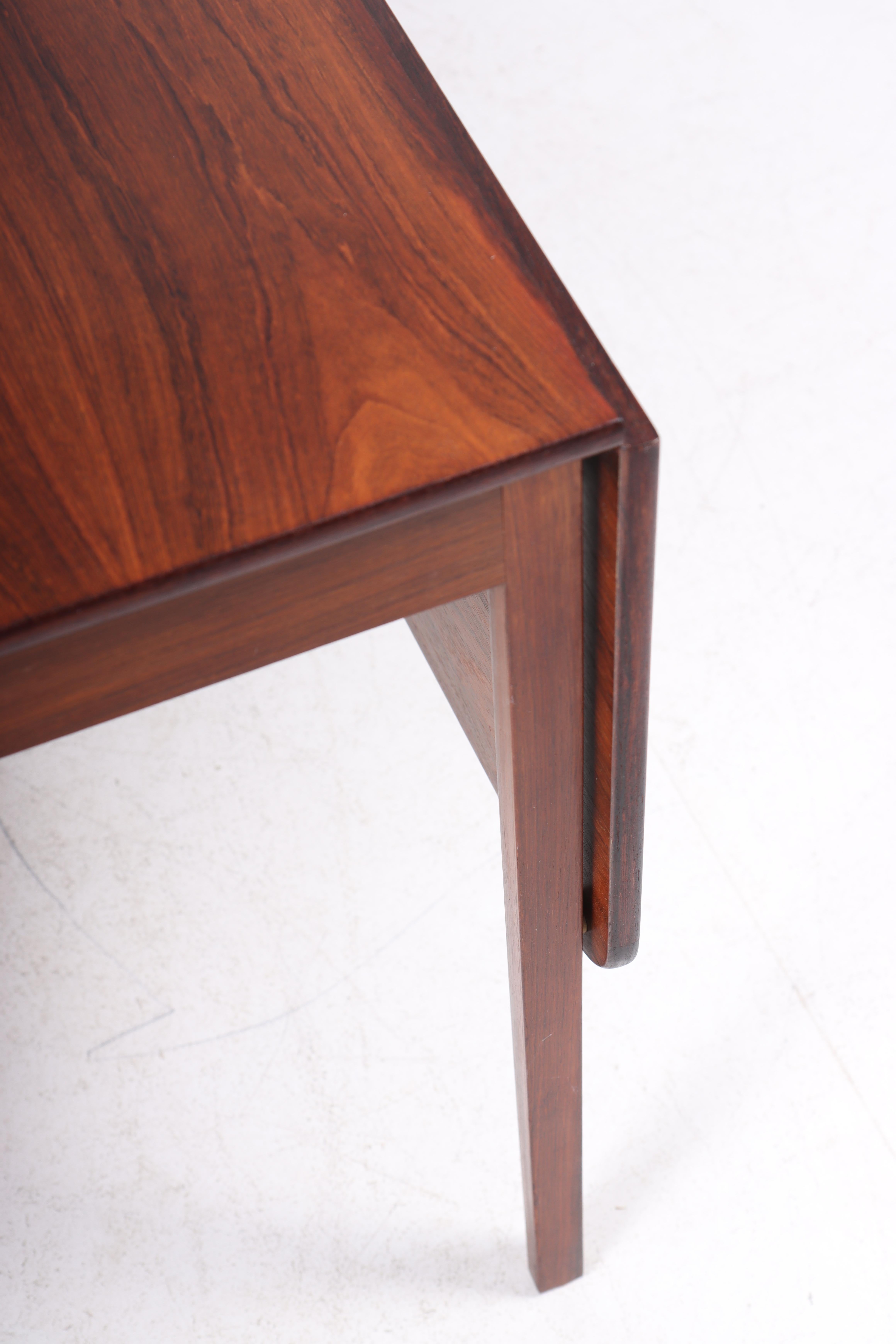 Scandinavian Modern Drop Leaf Dining Table in Rosewood by Ole Wanscher, 1960s