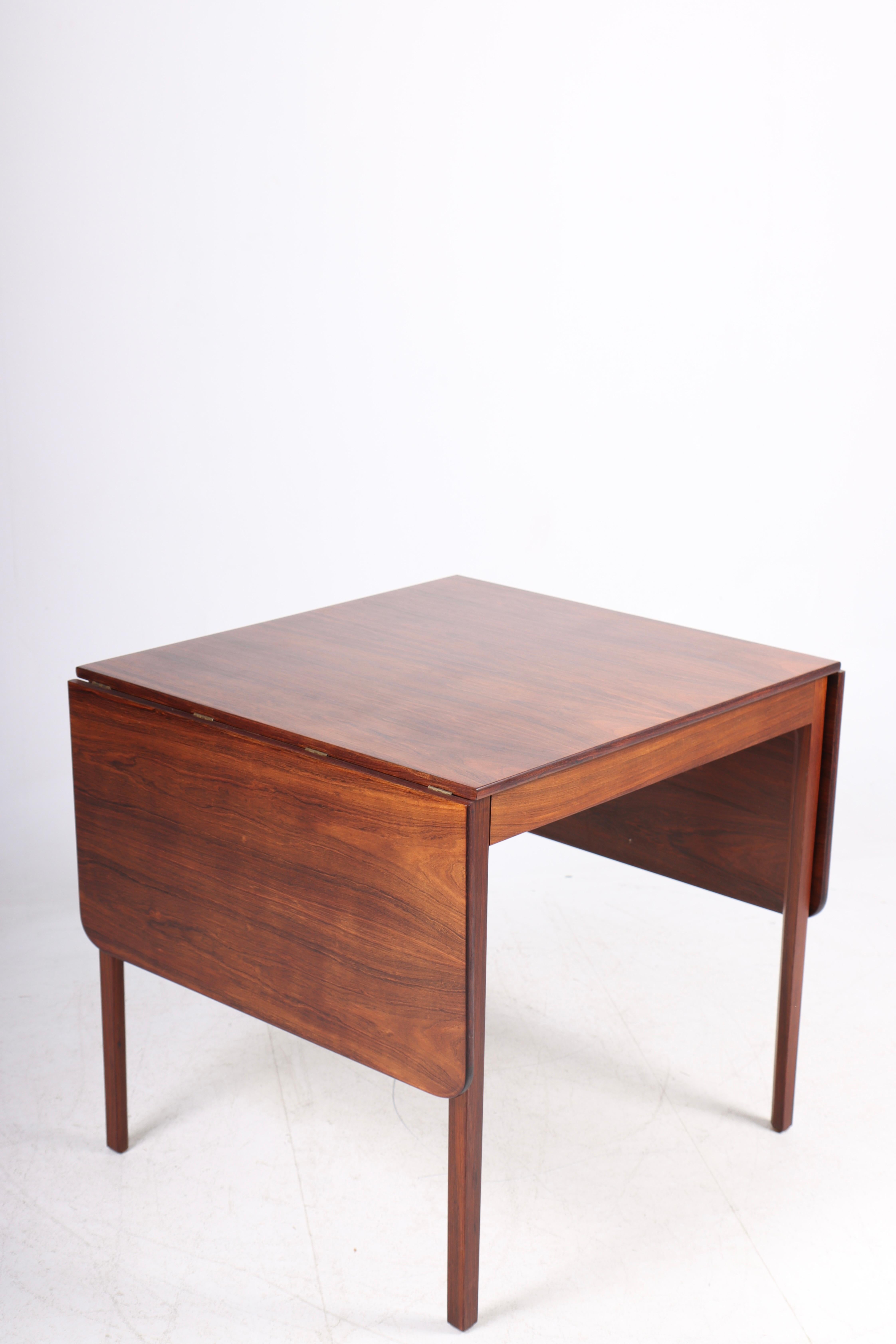 Drop Leaf Dining Table in Rosewood by Ole Wanscher, 1960s In Good Condition In Lejre, DK