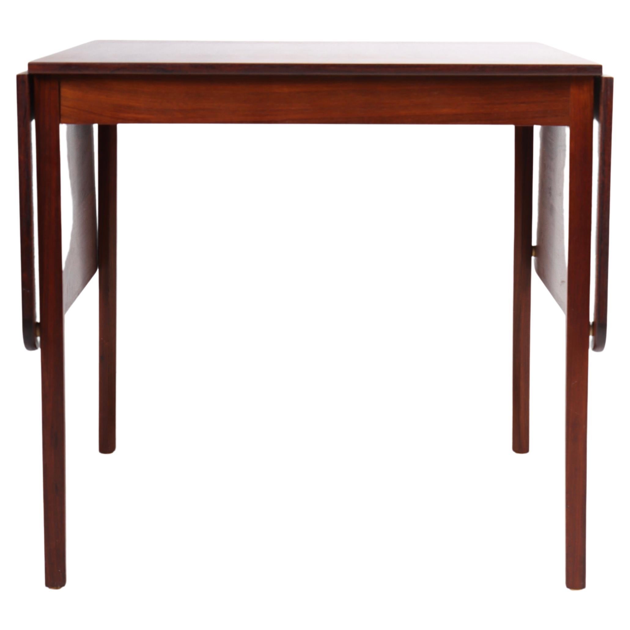 Drop Leaf Dining Table in Rosewood by Ole Wanscher, 1960s