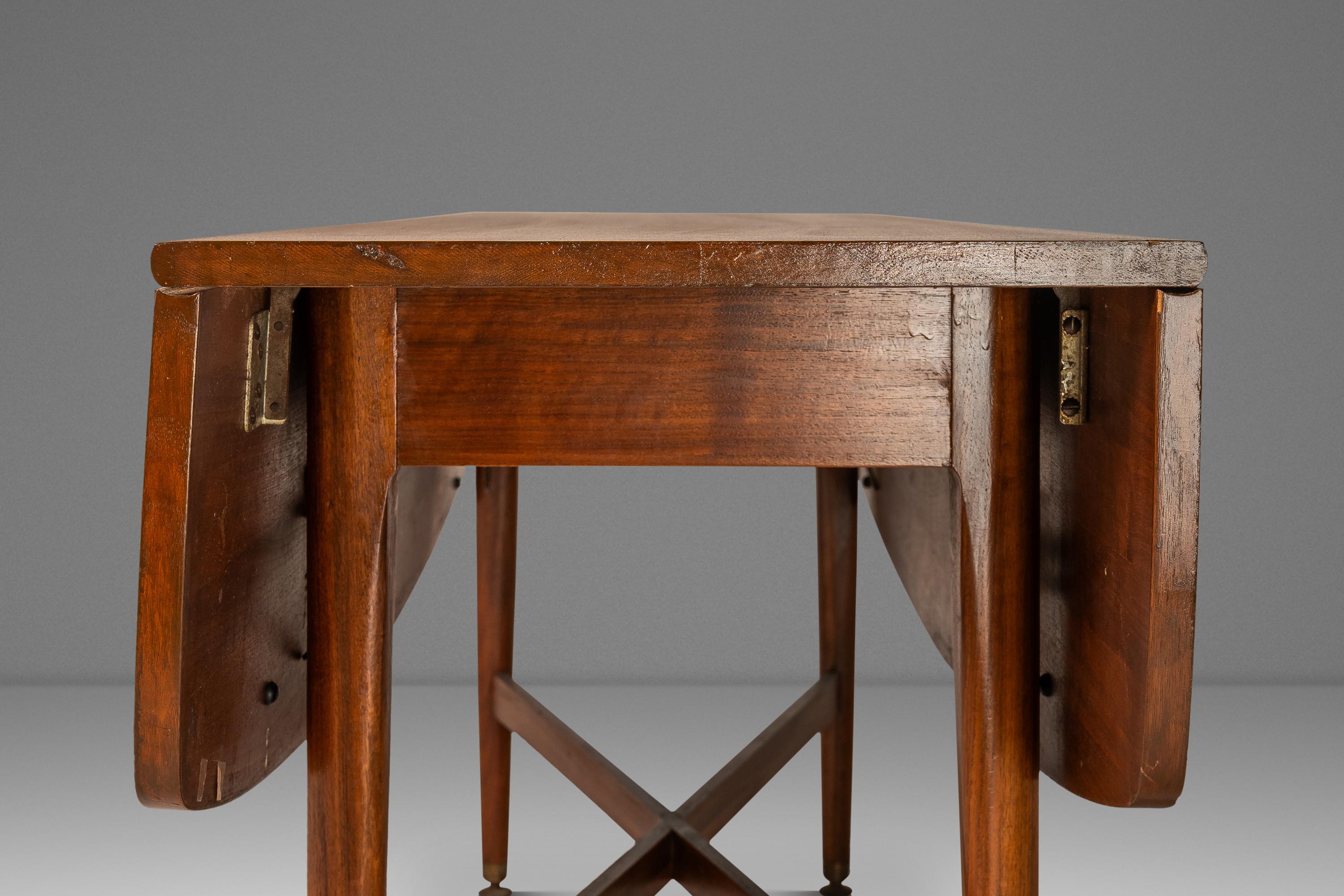 Drop-Leaf Dining Table, Kipp Stewart, Declaration Line, Drexel, USA, c. 1960's For Sale 3