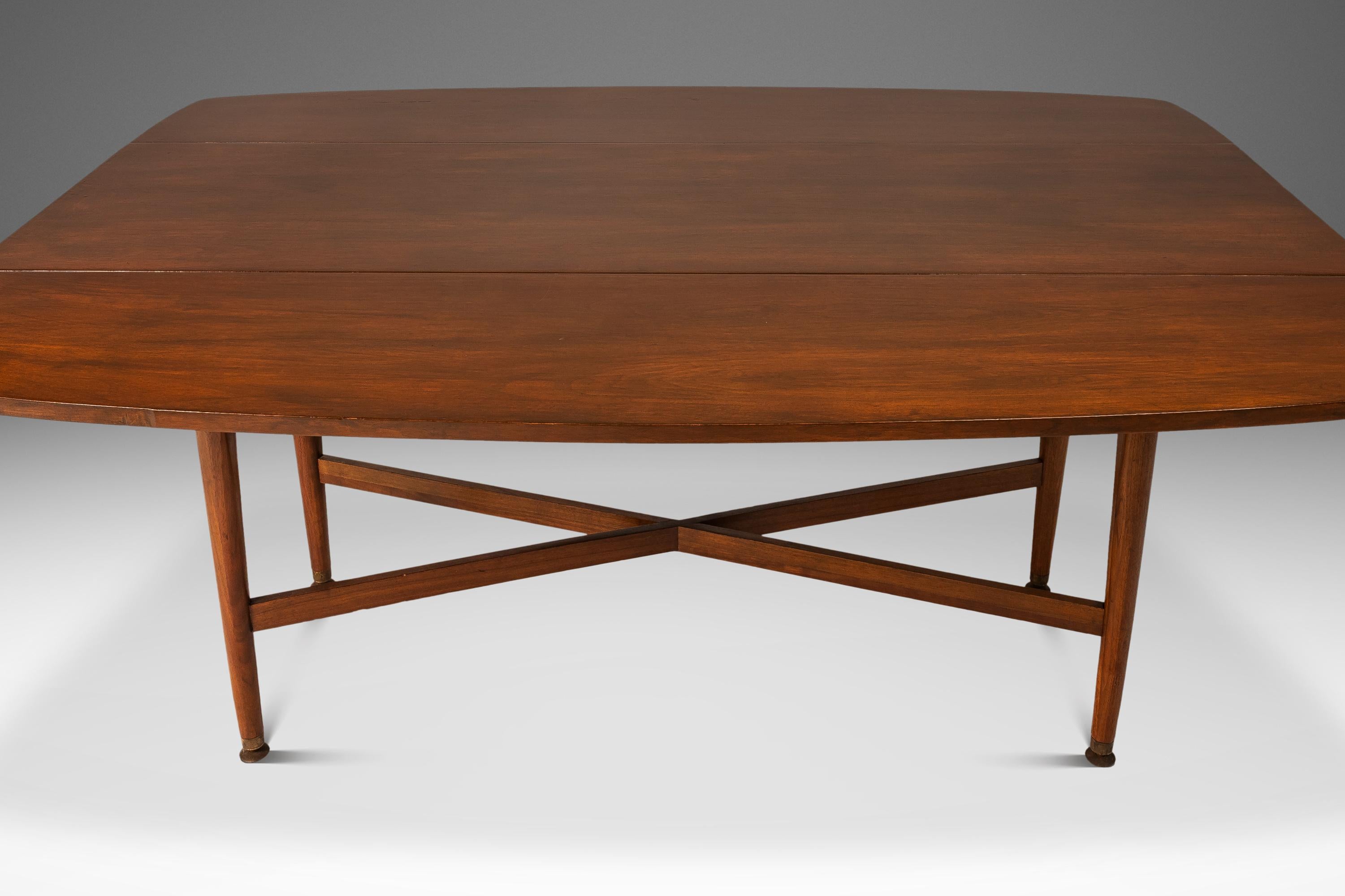 Drop-Leaf Dining Table, Kipp Stewart, Declaration Line, Drexel, USA, c. 1960's For Sale 5