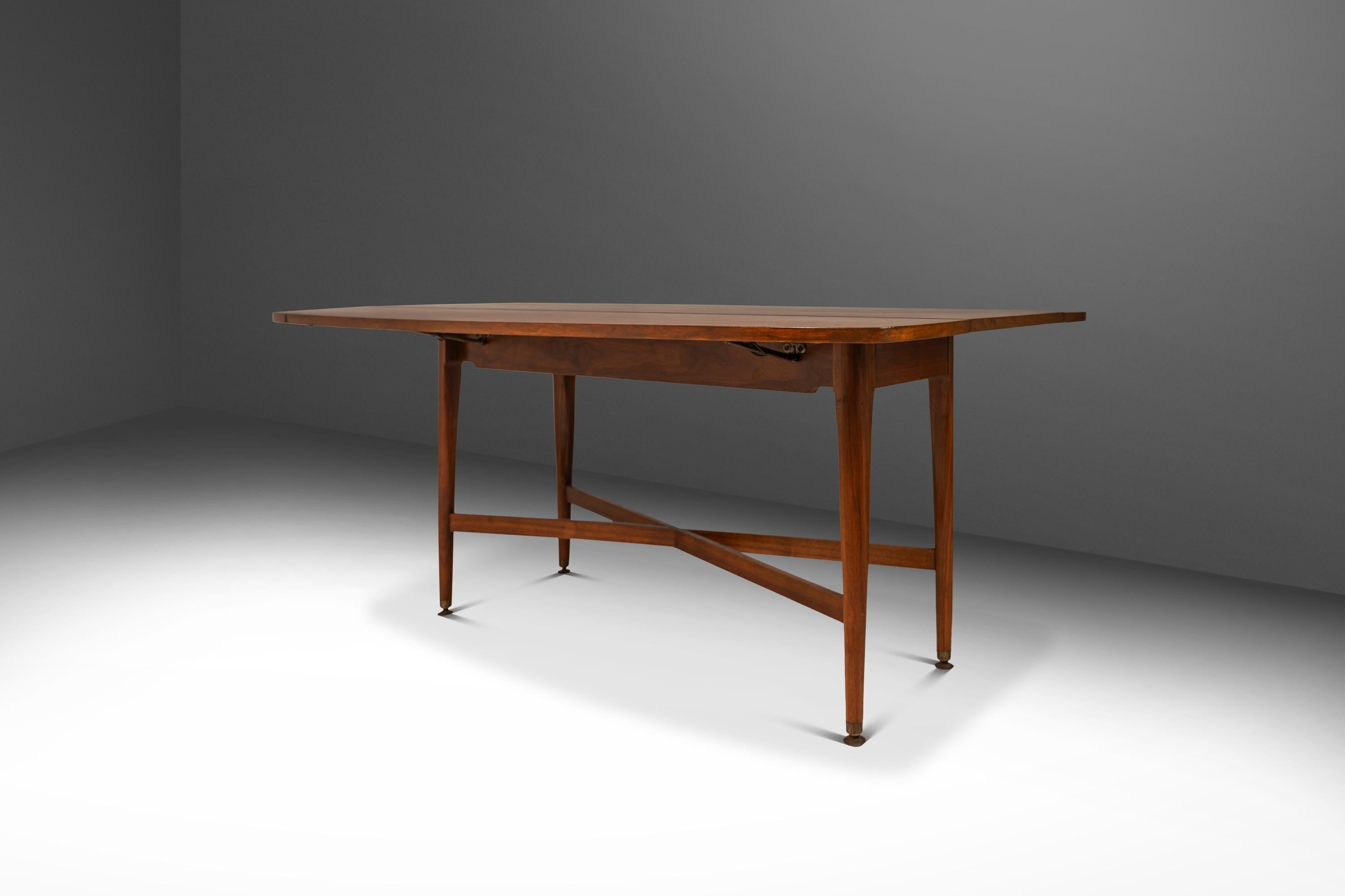 Mid-Century Modern Drop-Leaf Dining Table, Kipp Stewart, Declaration Line, Drexel, USA, c. 1960's For Sale