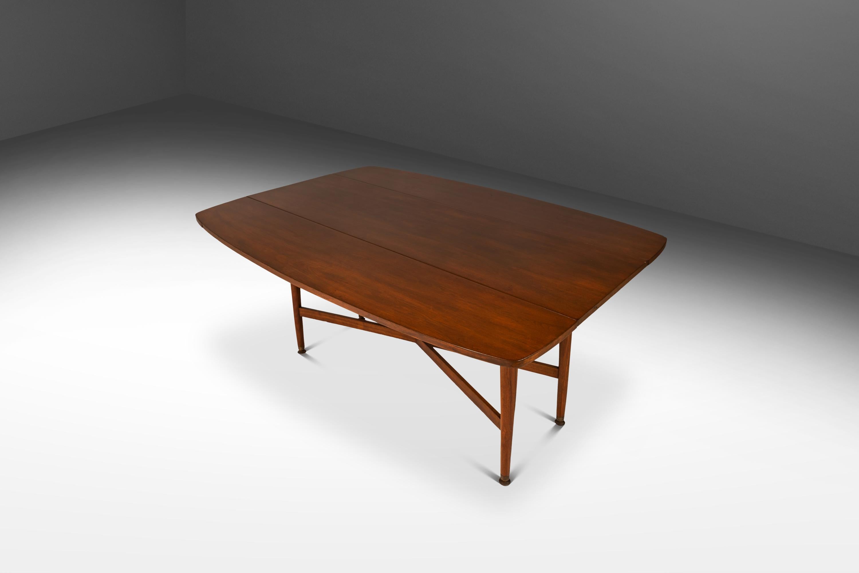 American Drop-Leaf Dining Table, Kipp Stewart, Declaration Line, Drexel, USA, c. 1960's For Sale