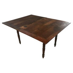 Drop-leaf farm table