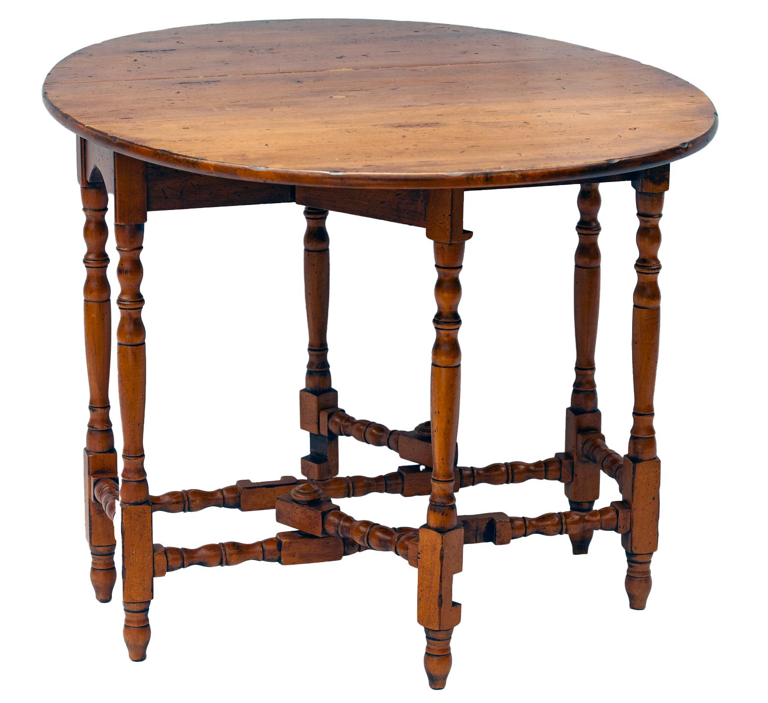 American Drop Leaf Oval Gate Leg Table