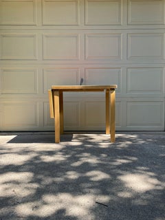 Drop-Leaf Red Linoleum Table by Alvar Aalto for Artek