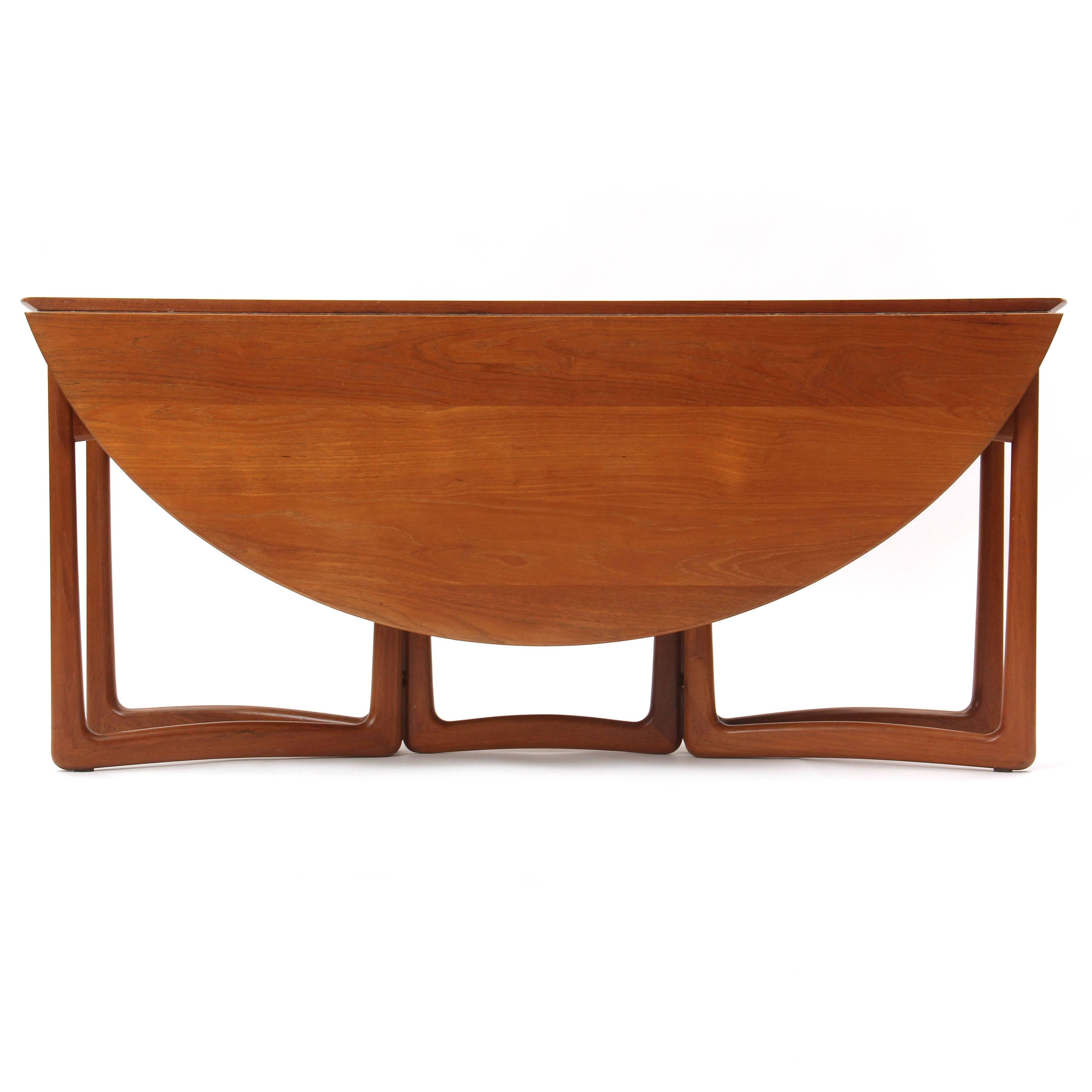Mid-20th Century Drop-Leaf Table by Peter Hvidt and Orla Mølgaard-Nielsen For Sale