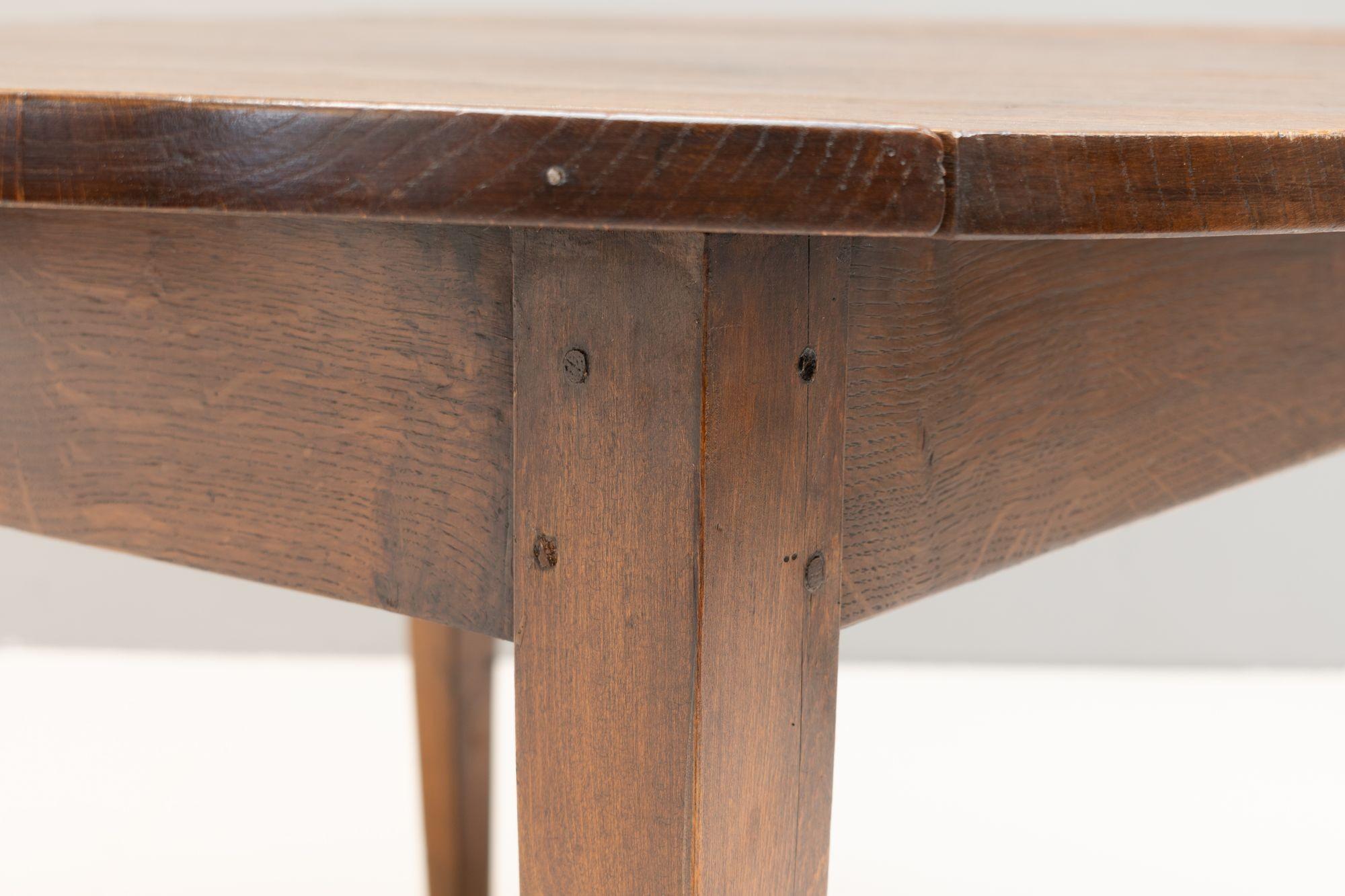 Chêne Table à abattant en vente