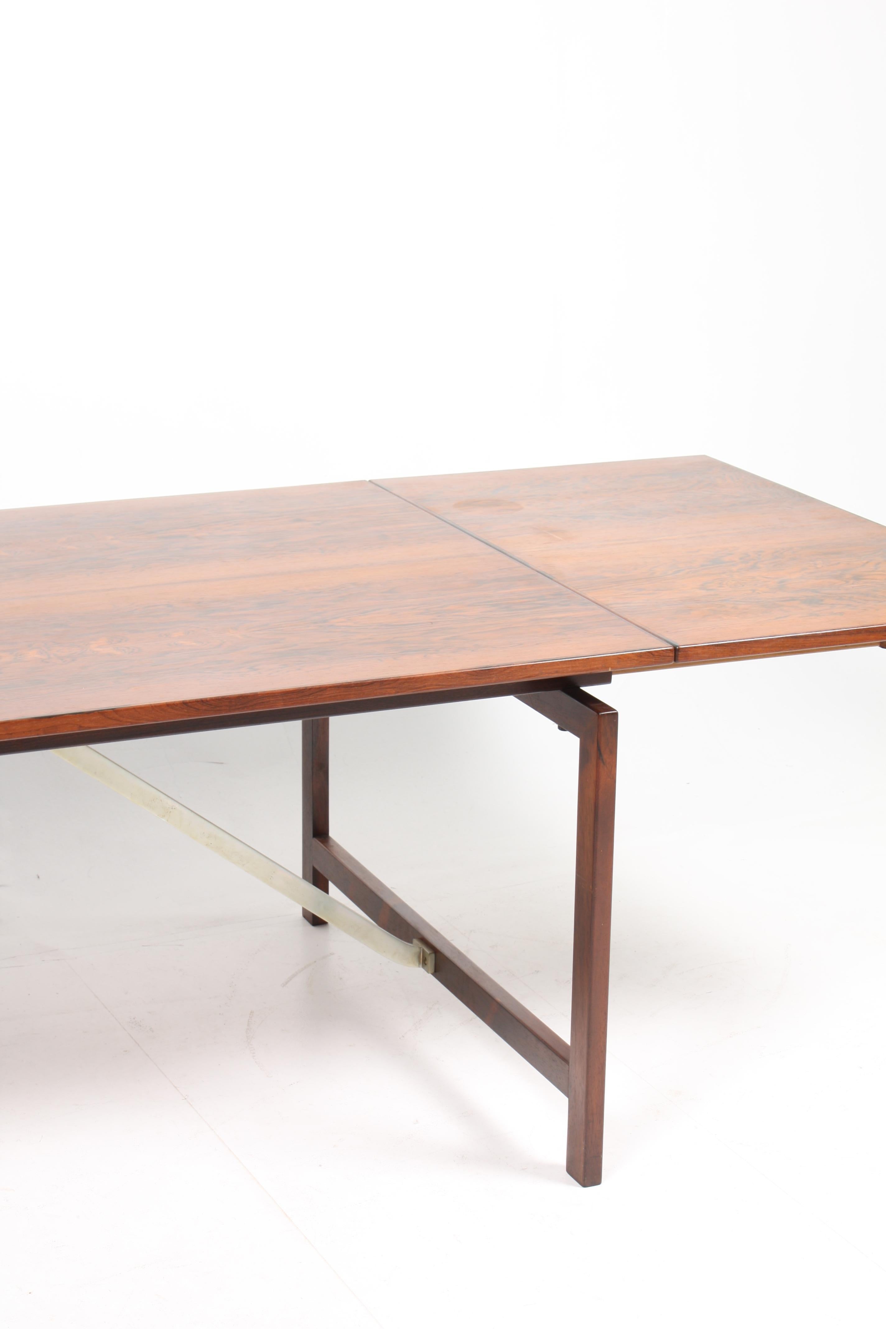 Drop-Leaf Table in Rosewood In Good Condition In Lejre, DK