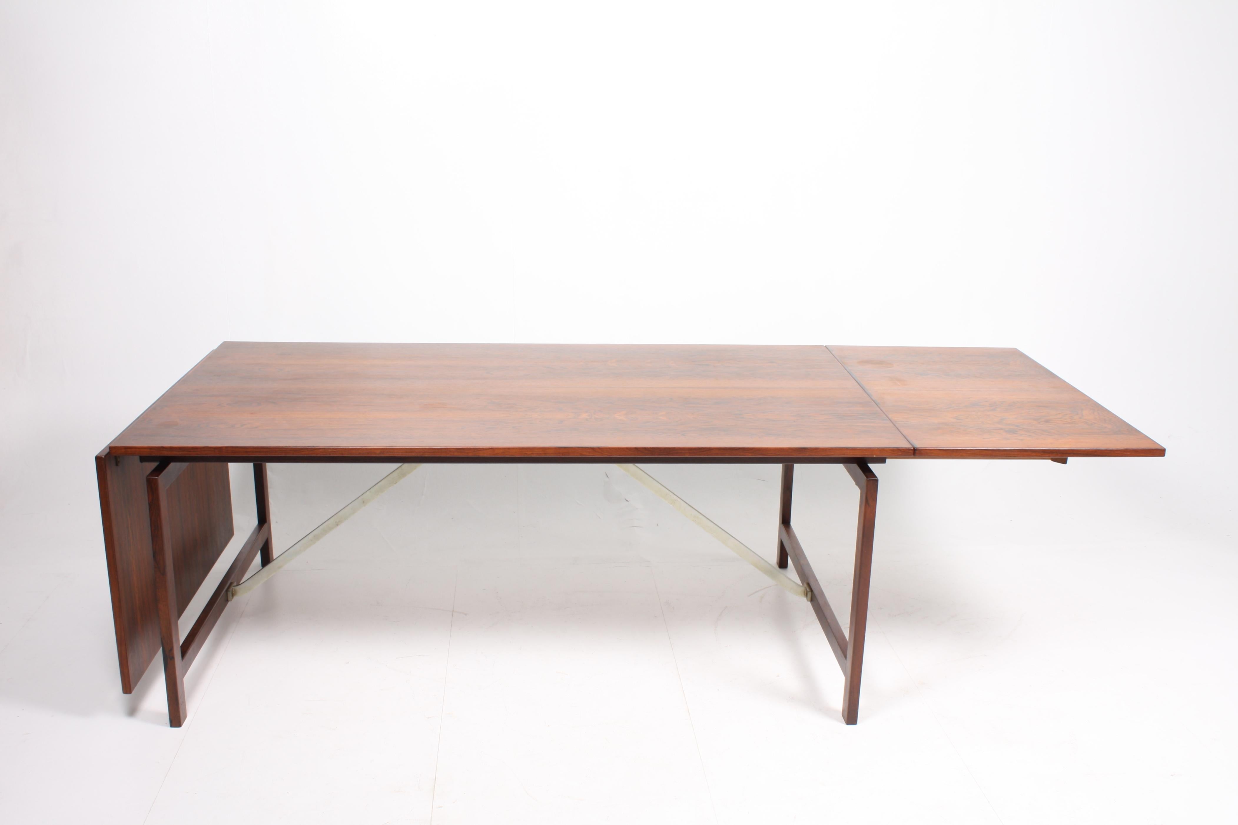 Mid-20th Century Drop-Leaf Table in Rosewood