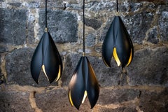 Drop Light - Matte Black / Copper Lustre - Pendant Light
