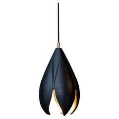 Drop Light - Matte Black / Copper Lustre - Pendant Light