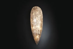 Drop Medium Wall Lamp, Chrome Finish, Arabesque Style, Italy