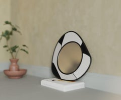 Drop Mirror Stone Effect Lacquered Large by Hermhaus