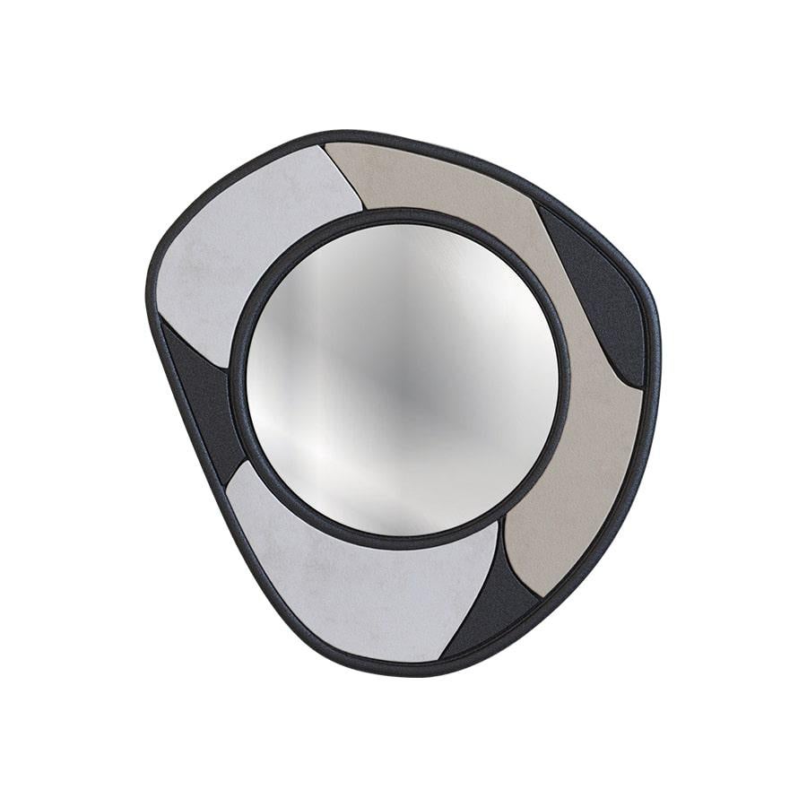 Drop Mirror Stone Effect Lacquered Large by Hermhaus In New Condition For Sale In istanbul, TR