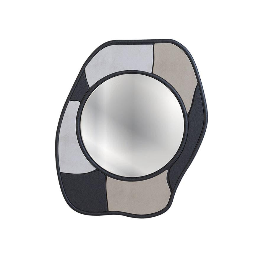 Drop Mirror Stone Effect Lacquered Small by Hermhaus In New Condition For Sale In istanbul, TR