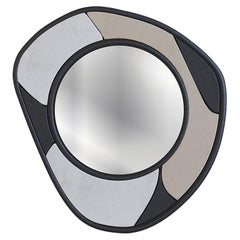 Petit miroir laqué effet pierre par Hermhaus Petit miroir laqué effet pierre par Hermhaus