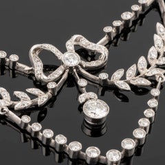 Collier en platine et diamants