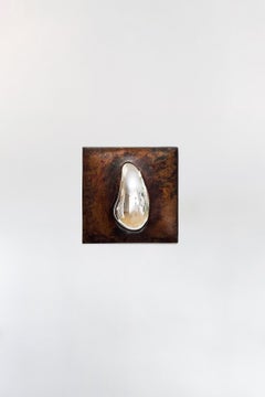Drop of Silver on Copper VI Mirror by Homa