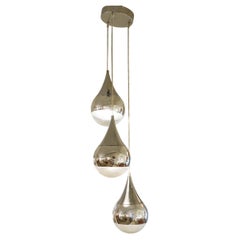 Wassertropfen Hängelampe aus Glas und Chrom - 3 Lights