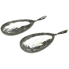 Drop Rock Crystal Earrings