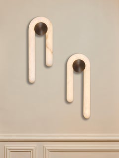 Apliques "Gota" de alabastro de Studio Glustin