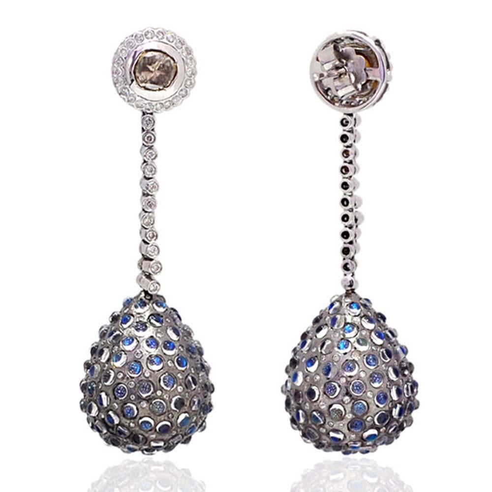 designer diamond drop earrings