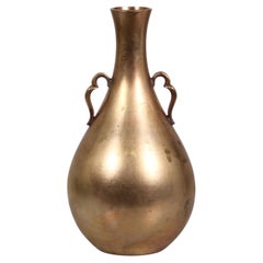 Drop-Shaped Bronze Vase designed by Just Andersen, 1930s, Denmark
