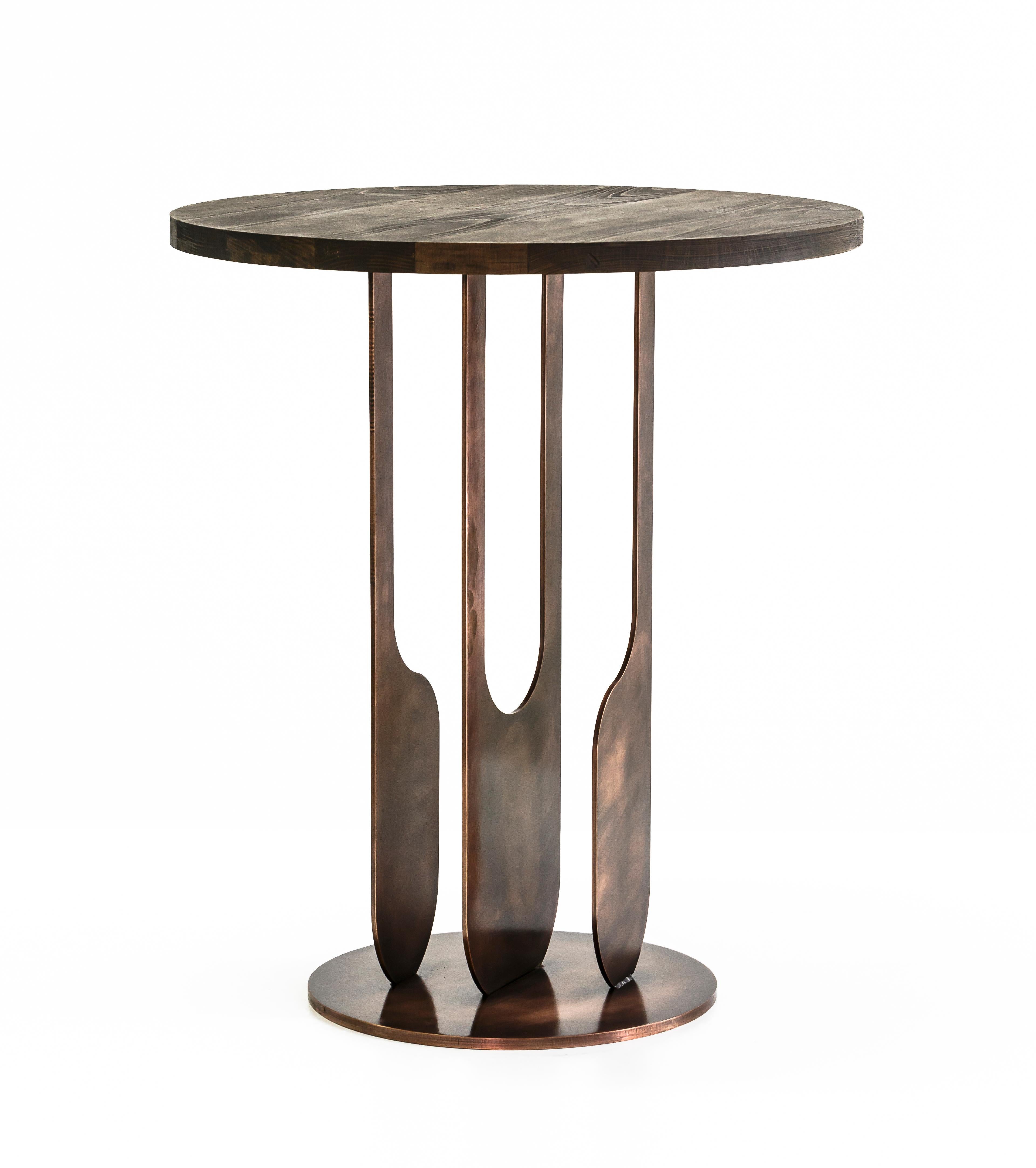Copper Drop Side Table by Egg Designs For Sale