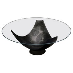 Drop Table – Silver metal inlay craft - Handcrafted in traditional Bidri