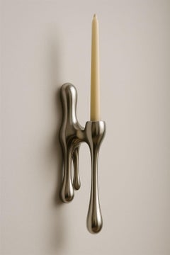 Drop Unique Wall Candelabra in Aluminum by Andres Monnier