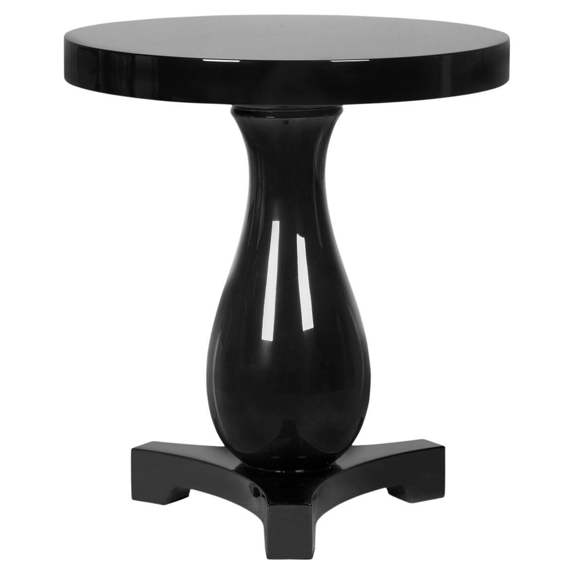 Droppy Black Side Table For Sale