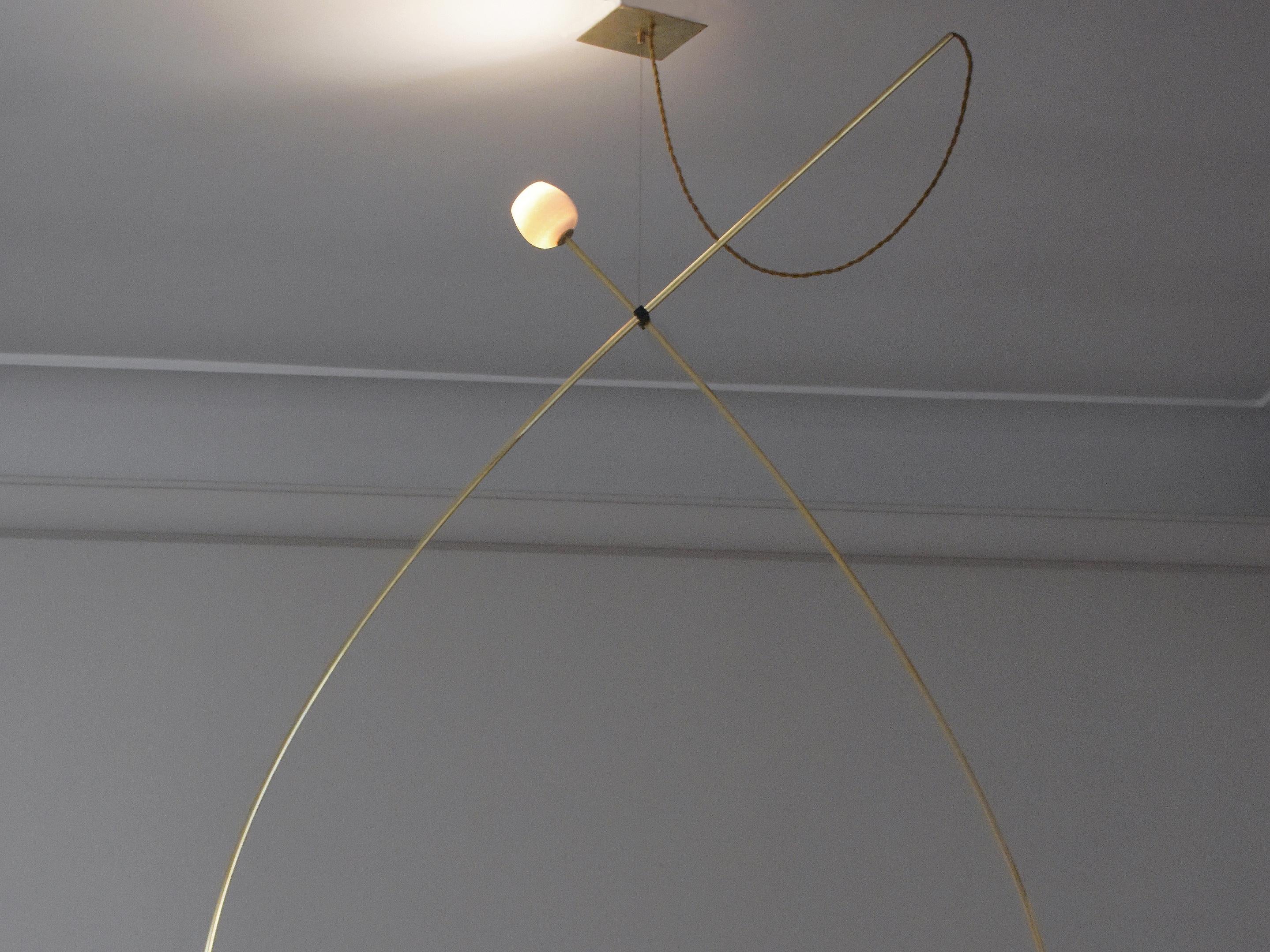 Other Drops Brass Hanging Light Object by Periclis Frementitis For Sale