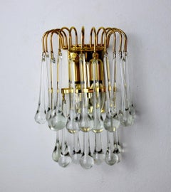 Drops Wall Lamp by Venini, Murano Glass, Italy, 1960