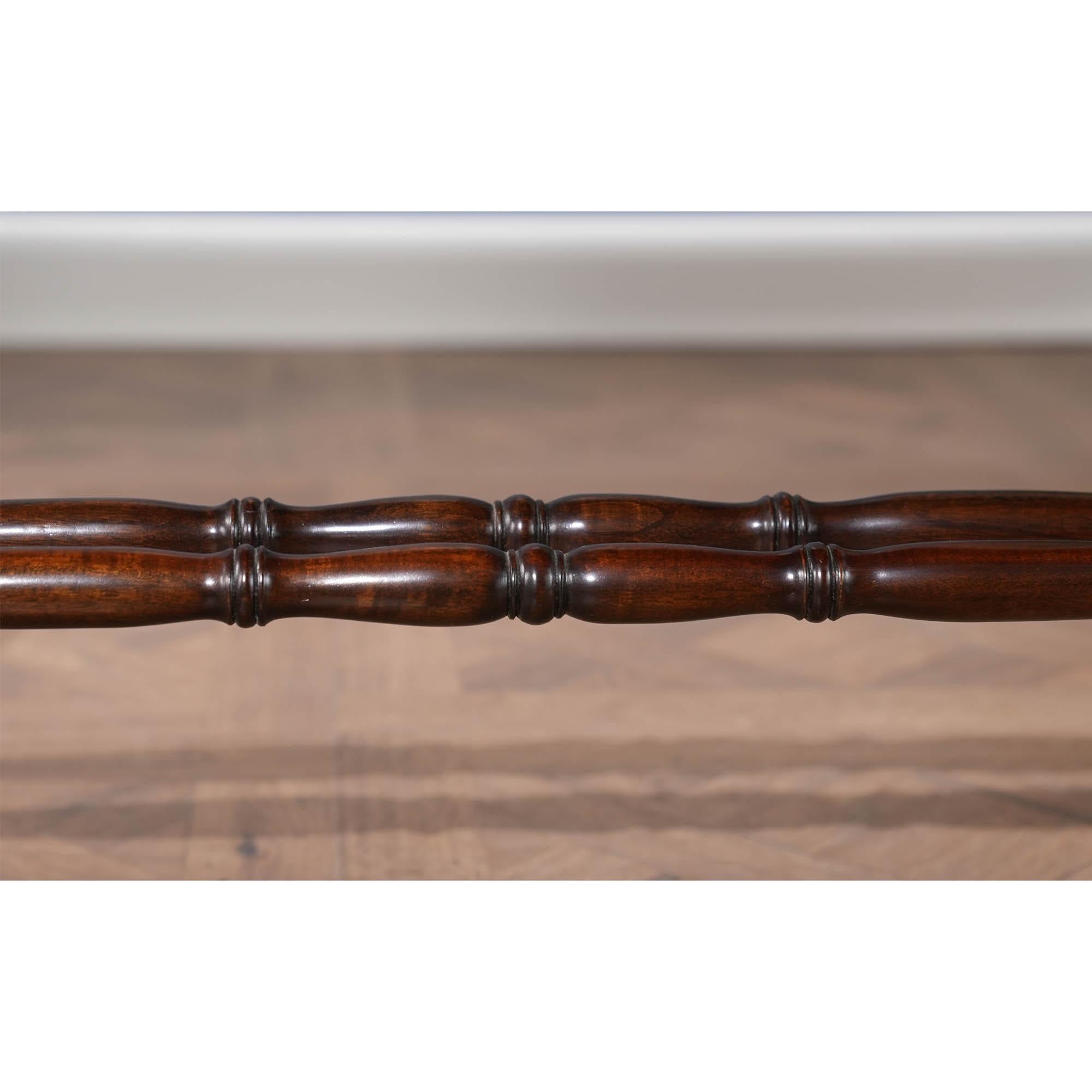 Dropside Lyre or Harp Desk For Sale 5