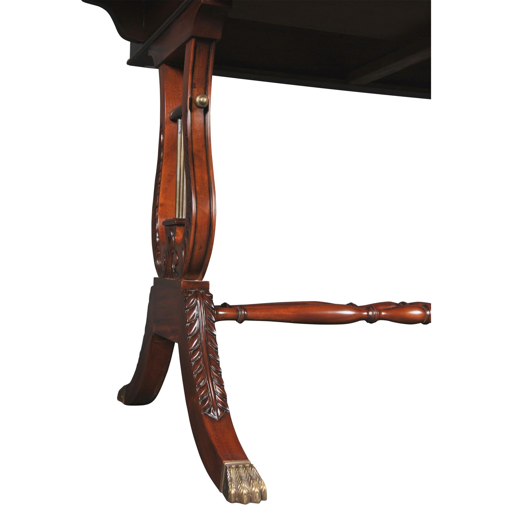 Dropside Lyre or Harp Desk  In New Condition For Sale In Annville, PA