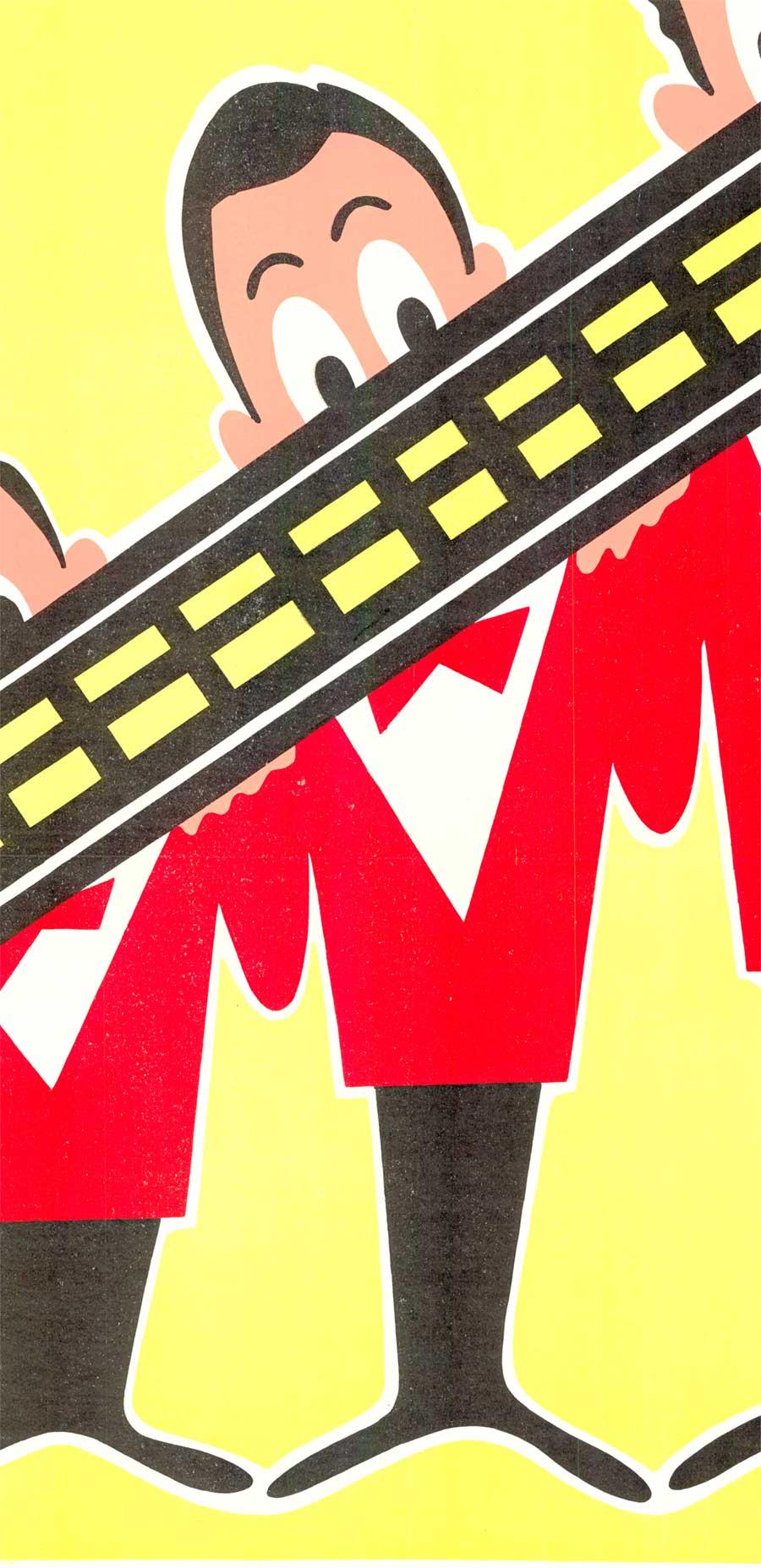 Original Trio Raisner Vintage Französisch Musik Poster. Archival Leinen gesichert und in sehr gutem Zustand, bereit zu rahmen. Dieses Exemplar hatte eine horizontale Faltmarke in der Mitte, die restauriert wurde. Kein Papierverlust. Helle und