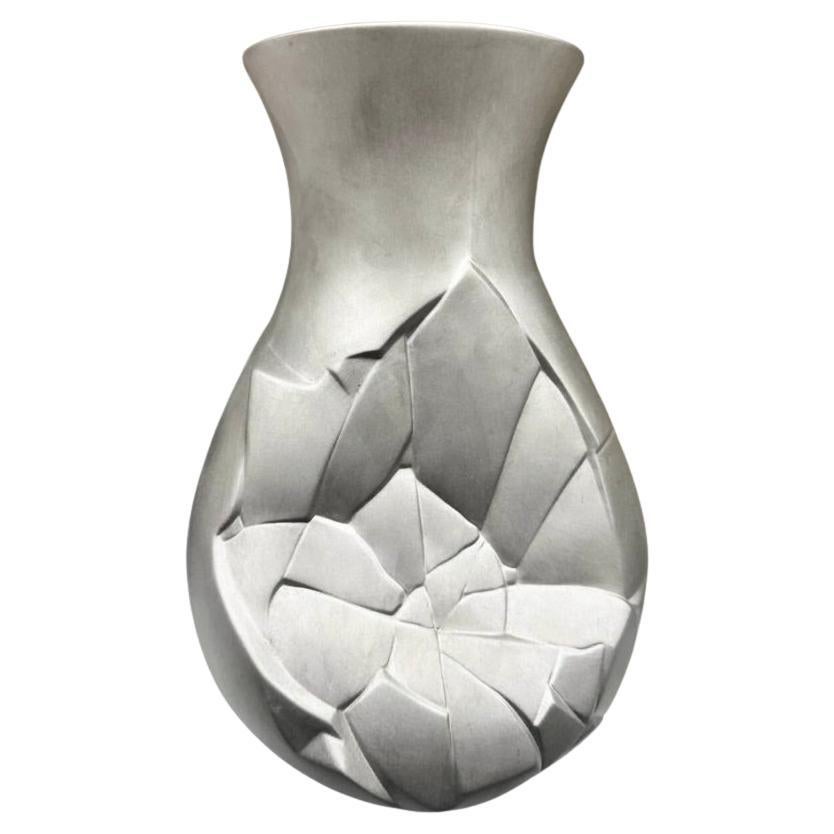 Vases of Phases, vase en porcelaine argentée de Dror Benshertrit pour Rosenthal, Allemagne